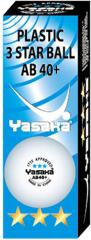���T�J Yasaka �싅 3�X�^�[�{�[�� AB40+ 3�� �z���C�g �s���|���� ���F�� JTTA ���{�싅���� ITTF ���ۑ싅�A�� �v���X�`�b�N�� ���� 