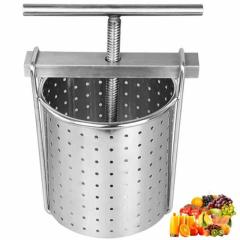 脱水機 手動 果汁しぼり器 野菜 絞り器 スロー ジューサー グレープフルーツしぼり器 ろ過器 304ステンレス鋼 机 (2L)
