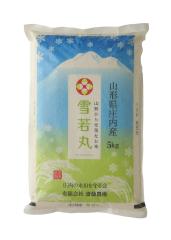 雪若丸 無洗米 5kg 令和7年産 生産農場直送 山形県認証特別栽培米の
