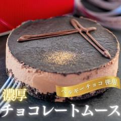 チョコムースケーキ 4号 2〜4人前 冷凍 チョコ クリスマス バレンタイン ホワイトデー 記念日 誕生日 贈り物 プレゼント 冷凍ケーキ ケー