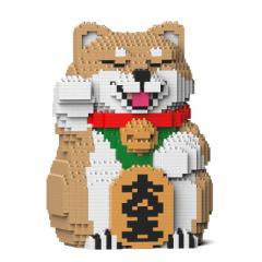JEKCA ジェッカブロック 福招き柴犬 ベージュ 01S-M01 Sculptor