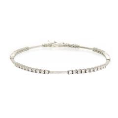 frAX LINE _Ch uXbg #17.5 K18WG fB[X De Beers  yWG[z