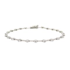 frAX LINE _Ch uXbg #17.5 K18WG (K18WG) fB[X De Beers  yWG[z