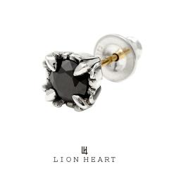 ���C�I���n�[�g BASIC KINGDOM �R�}���_�[�X�g�[���s�A�X �V���o�[925 �u���b�N x �V���o�[ 01EA0181BK  LION HEART 18K�|�X�g �L���O�_