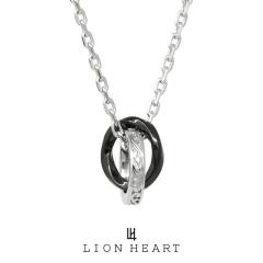 ���C�I���n�[�g LH-1 �^�e�K�~ �_�u�������O�l�b�N���X �T�[�W�J���X�e�����X �u���b�N 03NE0215BK  LION HEART �X�e�����X �l�b�N���X 