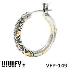 �r�r�t�@�C �A���x�X�N �t�[�v�s�A�X L�T�C�Y �V���o�[925 ���l  VIVIFY VFP-149 Arabesque Hoop Pierce w/gold L 1�_���� �Ў��p �v���[