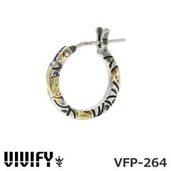 �r�r�t�@�C �T�C�h �A���x�X�N �t�[�v�s�A�X S�T�C�Y �V���o�[925 ���l  VIVIFY VFP-264 Side Arabesque Hoop Pierce S w/gold 1�_���� 