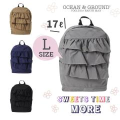 Ocean��Ground DAYPACK SWEETS TIME MORE L�T�C�Y �L�b�Y �W���j�A A4�Ή� ��e�� 17L �t���� �����b�N �����b�N�T�b�N �f�C�p�b�N ����