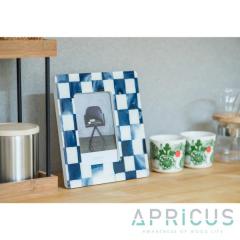 �C���e���A �ʐ^���� �A�v���N�X APRICUS �t�H�g�t���[�� �`�F�b�N �l�C�r�[ 19.5�~21.5�~1.7cm L��