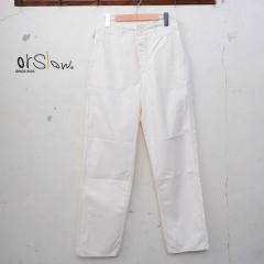 orslow / UNISEX MODEL / FRENCH WORK PANTS / HERRING BONE TWILL COTTON (5000) / ECRU (66)  �I�A�X���E / ���j�Z�b�N�X���f�� / �t��