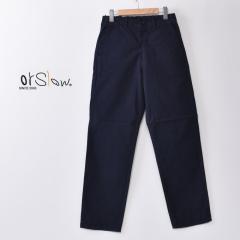 orslow / UNISEX MODEL / FRENCH WORK PANTS / HERRING BONE TWILL COTTON (5000) / NAVY (02) �I�A�X���E / ���j�Z�b�N�X���f�� / �t��