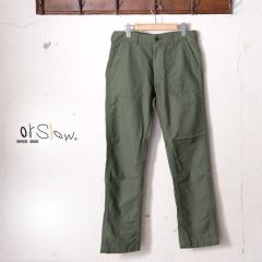 orslow / MENS US ARMY SLIM FIT FATIGUE PANTS (01-5032) / GREEN (16) �I�A�X���E / �����Y US�A�[�~�[ �X�����t�B�b�g�t�@�e�B�[�O�p