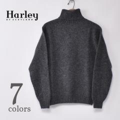 HARLEY OF SCOTLAND / SHETLAND POLO NECK (ROLL NECK) SWEATER (M2474/5)  �n�[���[�I�u�X�R�b�g�����h / �V�F�b�g�����h�^�[�g���l�b�N