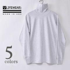 LIFE WEAR / TURTLE NECK LONG SLEEVE T-SHIRT ���C�t�E�F�A / �^�[�g���l�b�N �����O�X���[�u T�V���c �S5�F [�l�R�|�X�Ή�]
