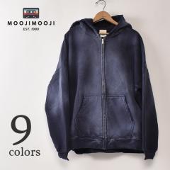 MOOJIMOOJI / OVERSIZED ZIPUP HOODIE AGED ���[�W�[���[�W�[ / �I�[�o�[�T�C�Y �W�b�v�A�b�v�t�[�f�B�[ �G�[�W �p�[�J�[ �S9�F