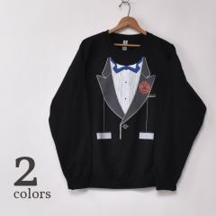 NOVELTY TEES / AFTER PARTY TUXEDO PRINT SWEAT �m�x���e�B�e�B�[�Y / �A�t�^�[�p�[�e�B�[ �^�L�V�[�h�v�����g�X�E�F�b�g �S2�F