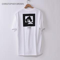��50��OFF SALE�I CHRISTOPHER BROWN /�ucasati�vSHORT SLEEVE T-SHIRT / WHITE �N���X�g�t�@�[�u���E�� / ����T�V���c / �z���C�g [�l�R