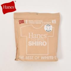  ��30��OFF SALE�IHanes �w�C���Y / �N���[�l�b�N �����O�X���[�uT�V���c SHIRO �V�� (HM4-A201) [�l�R�|�X�Ή�] 