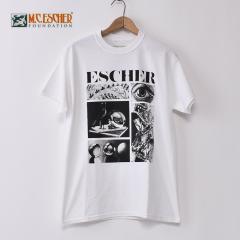 MC Escher (Maurits Cornelis Escher) / COLLAGE PRINT T-SHIRTS / WHITE MC �G�b�V���[ (�}�E���b�c�E�R���l���X�E�G�b�V���[)  / �v��