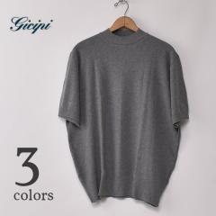 ��30��OFF SALE�I GICIPI / 2508P CALAMARO S/S MOCK NECK KNITSEW �W�`�s / �J���}�[�� ���� ���b�N�l�b�N �j�b�g�\�[ �S3�F [�l�R�|�X