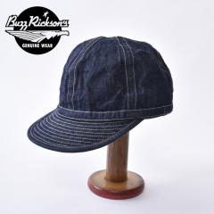 BUZZRICKSONS / Lot No. BR02308 / ARMY DENIM CAP / 421A) ONE WASH �o�Y���N�\���Y / �A�����J�R �f�j�� �t�@�e�B�[�O�L���b�v �u���[