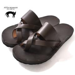 JUTTA NEUMANN / FRANK/BIRKENSTOCK SOLE / LATIGO LEATHER / BROWN ���b�^ �j���[�}�� / �t�����N/�r���P���V���g�b�N�\�[�� / ���e�B�S