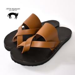 JUTTA NEUMANN / FRANK/BIRKENSTOCK SOLE / LATIGO LEATHER / TAN ���b�^ �j���[�}�� / �t�����N/�r���P���V���g�b�N�\�[�� / ���e�B�S��