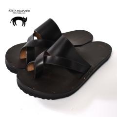 JUTTA NEUMANN / FRANK/BIRKENSTOCK SOLE / LATIGO LEATHER / BLACK ���b�^ �j���[�}�� / �t�����N/�r���P���V���g�b�N�\�[�� / ���e�B�S