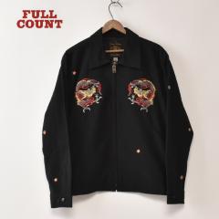 FULLCOUNT �~ HORIDAI / 2054-1 CLASSIC TATTOO EMBROIDERY SPORT JACKET ORIGINAL DRAWING by HORIDAI / BLACK �t���J�E���g �~ ������ 