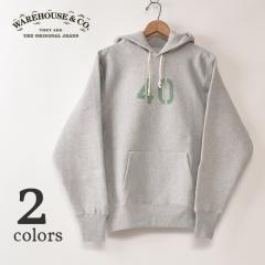 WARE HOUSE / Lot 484 NO.40 SWEAT HOOD �E�G�A�n�E�X / �i���o�[40 �t�[�h�X�E�F�b�g �p�[�J�[ �v�����g�X�E�F�b�g���o�[�X�E�F�[�u�X�^