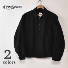 KAPTAIN SUNSHINE / Gaba. Zip Blouson (KS26SJK25) / BLACK�ECUB BROWN �L���v�e���T���V���C�� / �M���o. �W�b�v�u���]�� �S2�F�i�u��