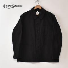 KAPTAIN SUNSHINE / Gaba. Work Shirt Jacket (KS26SJK26) / BLACK �L���v�e���T���V���C�� / �M���o.���[�N�V���c�W���P�b�g / �u���b�N