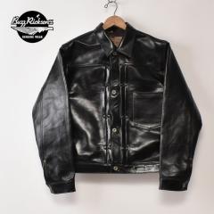 ��20��OFF SALE�I BUZZRICKSONS / Lot No. BR80665 / WILLIAM GIBSON COLLECTION BLACK LEATHER BLOUSE / 01) BLACK �o�Y���N�\���Y / �E