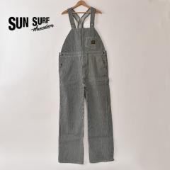 SUN SURF / SAILOR MOKU PRODUCTS / Lot No. SM42653 / 12.5oz. HICKORY STRIPE OVERALLS 421A) ONE WASH �T���T�[�t / �Z�C���\���N�v��