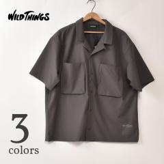 ��30��OFF SALE�I ���C���h�V���O�X / �I�[�v���J���[�|�P�b�g�V���c (WT25041AD)  WILDTHINGS / OPEN COLLAR POCKET SHIRTS �S3�F