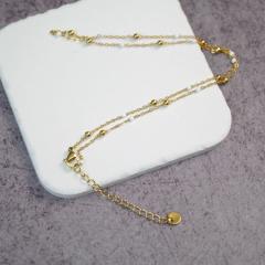 �X�e�����X�� �l�b�N���X �T�[�W�J���X�e�����X SUS304 �����A�����M�[ ���f�B�[�X �V���v�� �S�[���h �`�F�[�� ��lhappyhour accessory