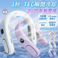 ネッククーラー 冷却プレート付き 首掛け扇風機 半導体冷却 羽根なし 3つ冷却プレート 扇風機 静音 ネックファン 100段階風