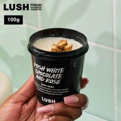 ��̓� �v���[���g LUSH �|�b�V���z���C�g�`���R�A���h���[�W�[ 100g  2026 ���� �{�f�B�\�[�v �{�f�B�P�A �R�R�i�c�~���N ���B�[�K�� ��