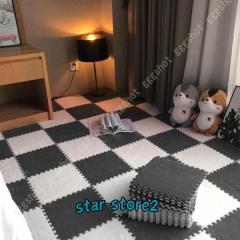 安心のノンホルム 抗菌 防臭 ジョイントマット 大判 6畳 5畳 4畳 60cm 30cm サイドパーツ付 単色 床暖房対応 EVA おしゃれ ジョイント フ