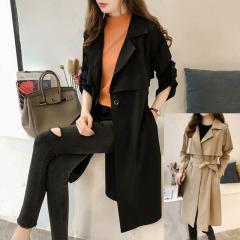 秋冬 レトロ コート アウター コート 上着 膝上 ミディアム丈 袖あり