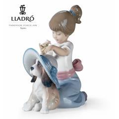 ���߂������悤�� LLADRO �����h�� ���A�� �t�B�M������  �� ���̎q  �u�� �I�u�W�F �C���e���A �l�` ���� ���킢�� �X�y�C�� �v���[���g