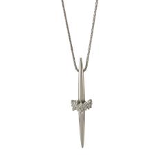 K18WG �_�C�������h�y���_���g �_�C�������h 0.5ct �l�b�N���X  ������� ���� ���킢�� ���f�B�[�X �v���[���g  ���i���� ��_����