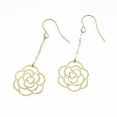 K18WG�z���C�g�S�[���h �K�N���`�[�t �e�N�X�`���\ �t�b�N�s�A�X �݂艺�� �o�� ���[�Y �W�v�V�[ �h��� �����ɂ��� �ނ�j�� �L���b�`��