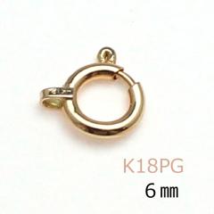 ������ K18PG 6mm �s���N�S�[���h18�� �q�L�� ���ߋ� �s���N�S�[���h �l�b�N���X �u���X���b�g �p�[�c 1���� �P�i �C�� �n���h���C�h 