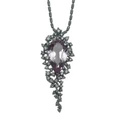 �����K�i�C�g �l�b�N���X �y���_���g K18WG 3ct �_�C�������h 0.87ct ��Ԃ� �܌^ �s���N 4���a���� ���i���� ��_����