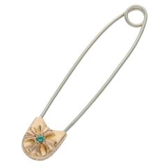 �N�����n�[�c   22K SAFETY PIN L 22K���[�W�Z�[�t�e�B�s�� 1�G�������h �S�[���h�l�b�N���X�g�b�v ���� SJ02