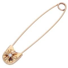 �N�����n�[�c   22K SAFETY PIN L 1DIA 22K���[�W�Z�[�t�e�B�s�� 1�_�C�� �S�[���h�l�b�N���X�g�b�v ���� SJ02