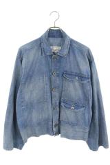 ���]���}���W�F�� �T�C�Y:46  25SS  SPORTS JACKET S50AM0637 �V���`�o�b�N�g���b�J�[�f�j���W���P�b�g ���� FK04