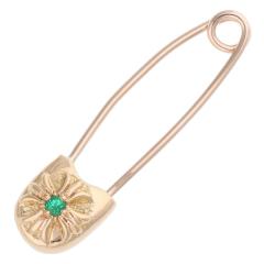 �N�����n�[�c 22K SAFETY PIN S 22K�X���[���Z�[�t�e�B�s�� 1�G�������h �S�[���h�l�b�N���X�g�b�v ���� SJ02