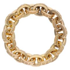 �N�����n�[�c �T�C�Y:18.5��  22K PAPER CHAIN RING �y�[�p�[�`�F�[�� �S�[���h�����O ���� SS07